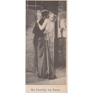 Vintage 1945 Fresh Cream Deodorant World War 2 Romance Beauty Print Ad